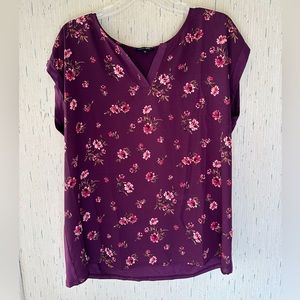 Papermoon Maroon Floral Blouse Women’s XL